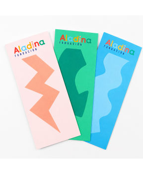 Marcapáginas solidarios para celebraciones Fundación Aladina