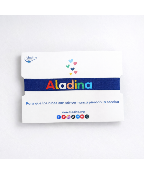 Pulsera solidaria para celebraciones Fundación Aladina