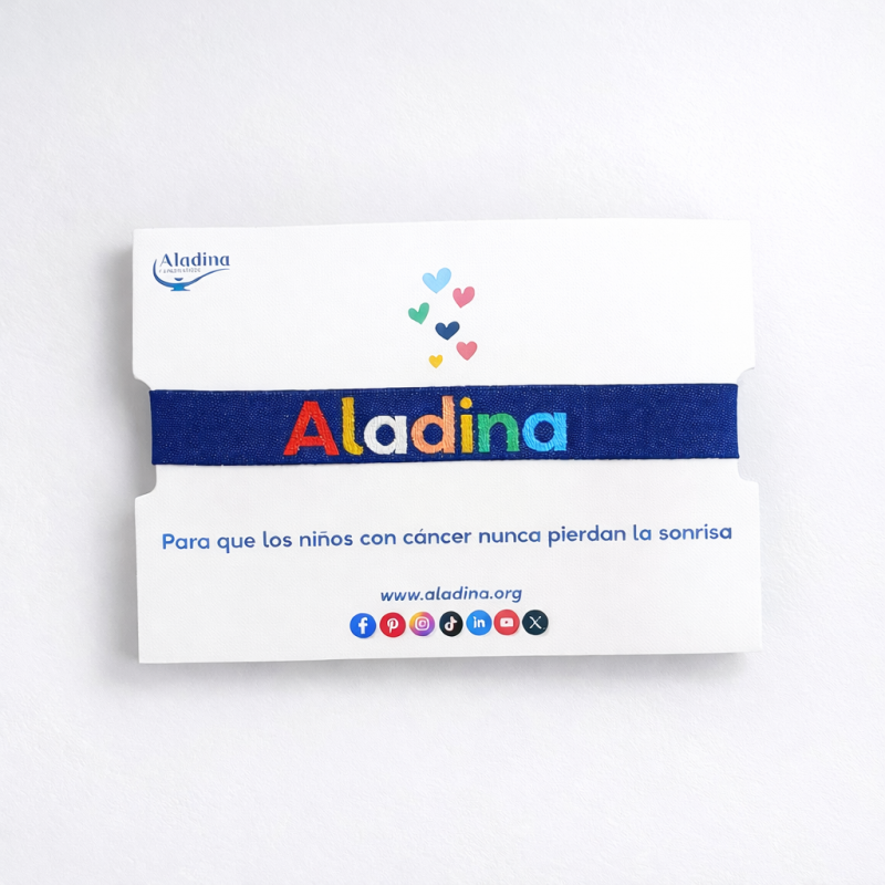 Pulsera solidaria para celebraciones Fundación Aladina