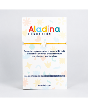 Pulsera cruz comuniones solidarias Fundación Aladina