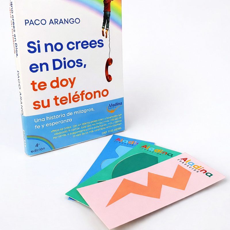Pack de lectura solidaria para Feria del Libro con libro y marcapáginas - Fundación Aladina
