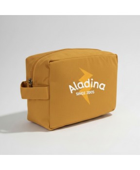 Neceser solidario Fundación Aladina de algodón orgánico certificado GOTS con cremallera